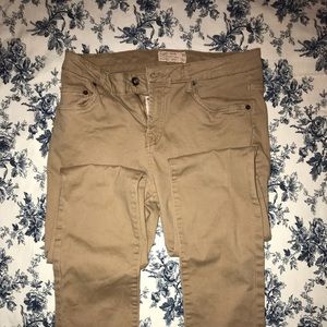 Lucky Brand Tan Cotton Stretch Jeans